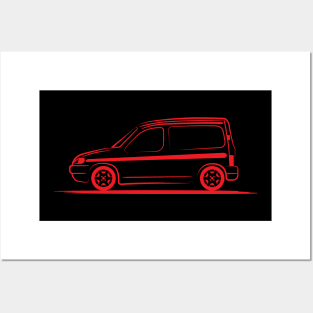 Citroen Berlingo 1996 Red Posters and Art